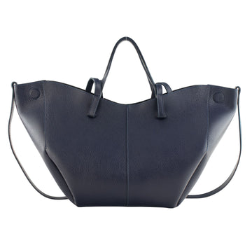 Bolso shopper Piel Pregato Venetto Soft Azul marino