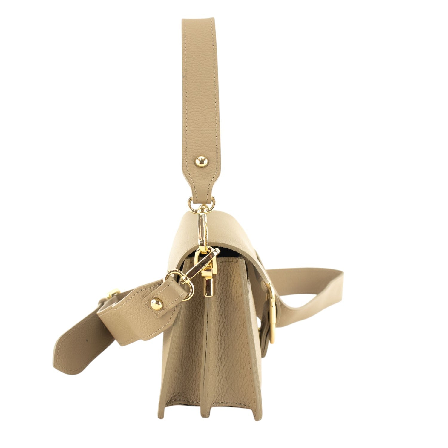 Bandolera Piel Pregato Fíbula Moka - KimondoShop
