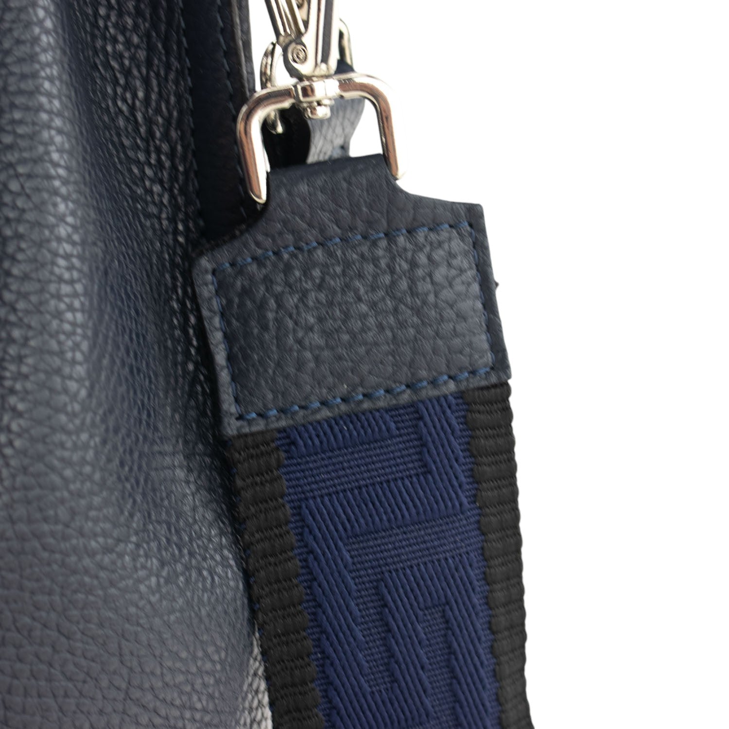 Bandolera Piel Pregato Secchio Azul marino - KimondoShop