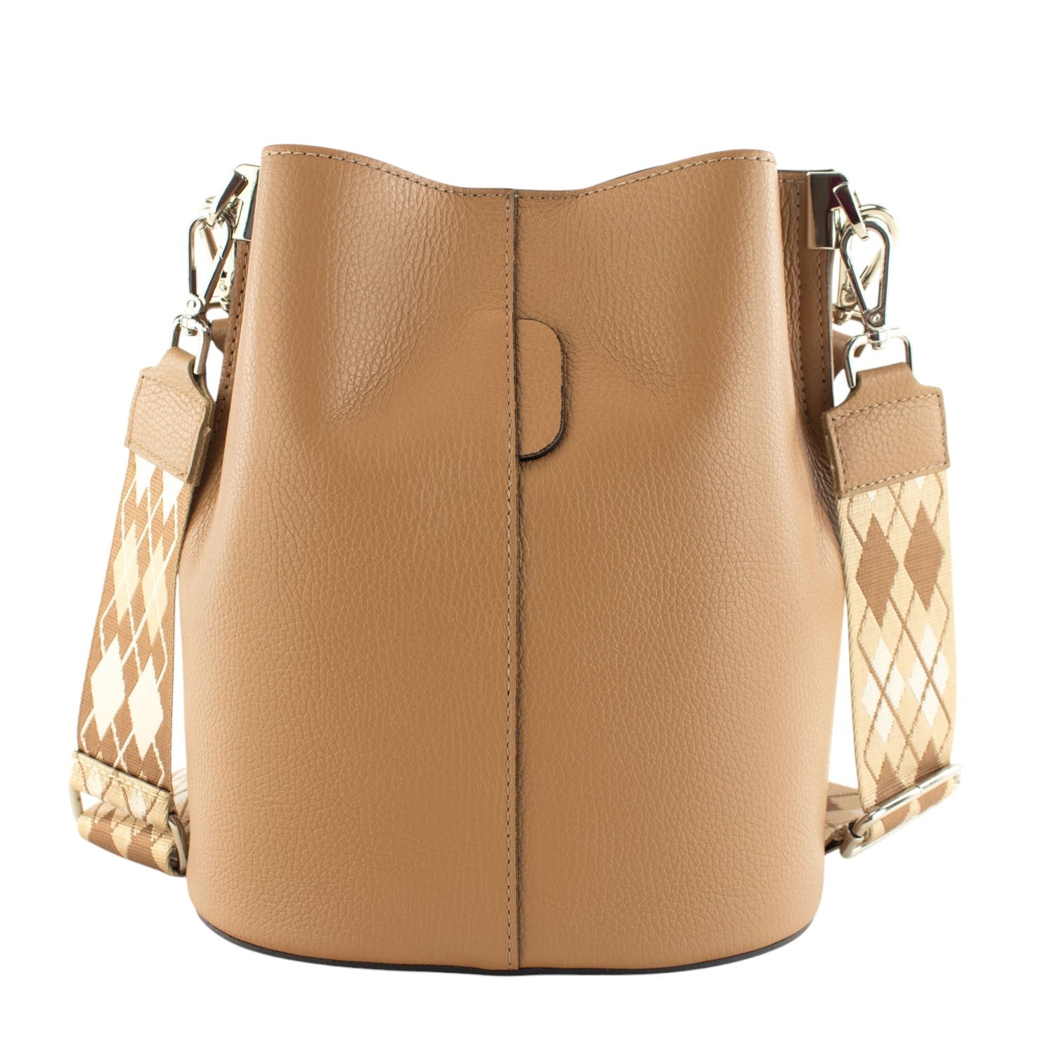 Bandolera Piel Pregato Secchio Moka - KimondoShop