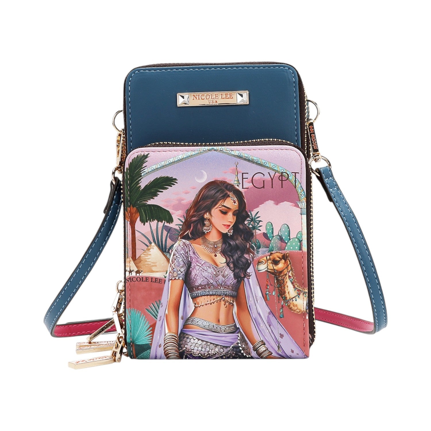 Bandolera portatodo Nicole Lee Queen Cleopatra - KimondoShop