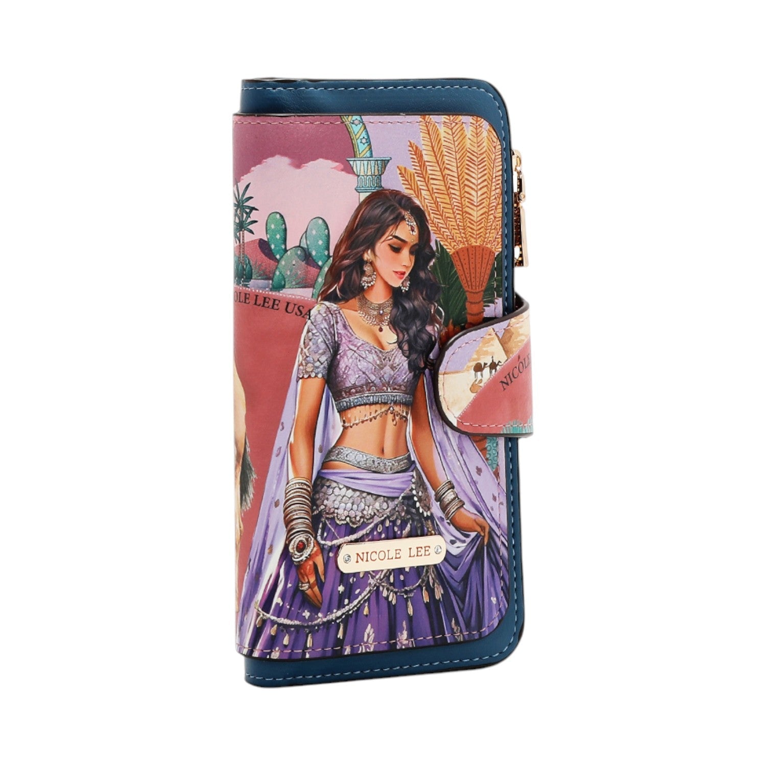 Billetero plegable Nicole Lee Queen Cleopatra - KimondoShop