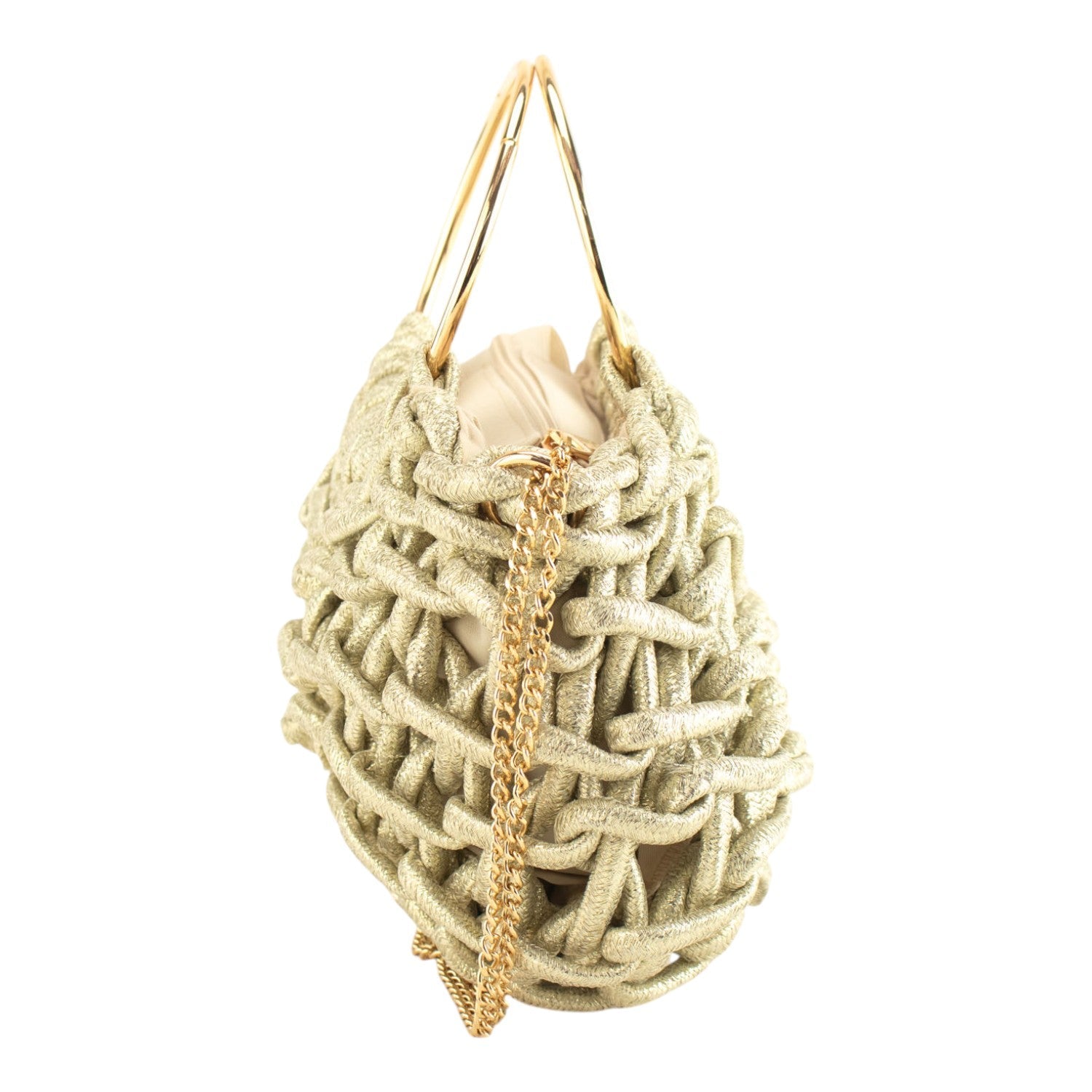 Bolso de mano Eloise Simosastre Oro - KimondoShop