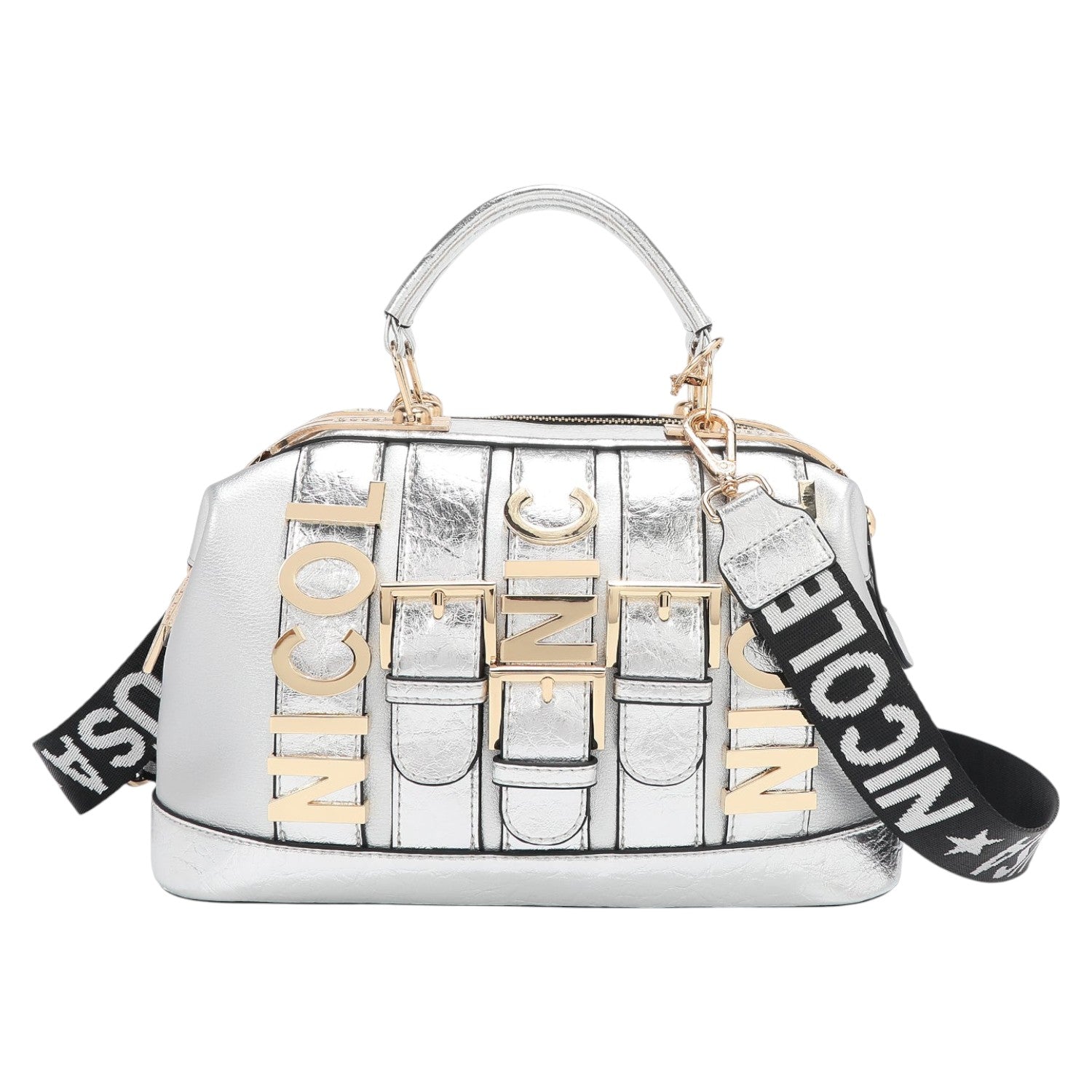 Bolso de mano Nicole Lee Calista Plata - KimondoShop
