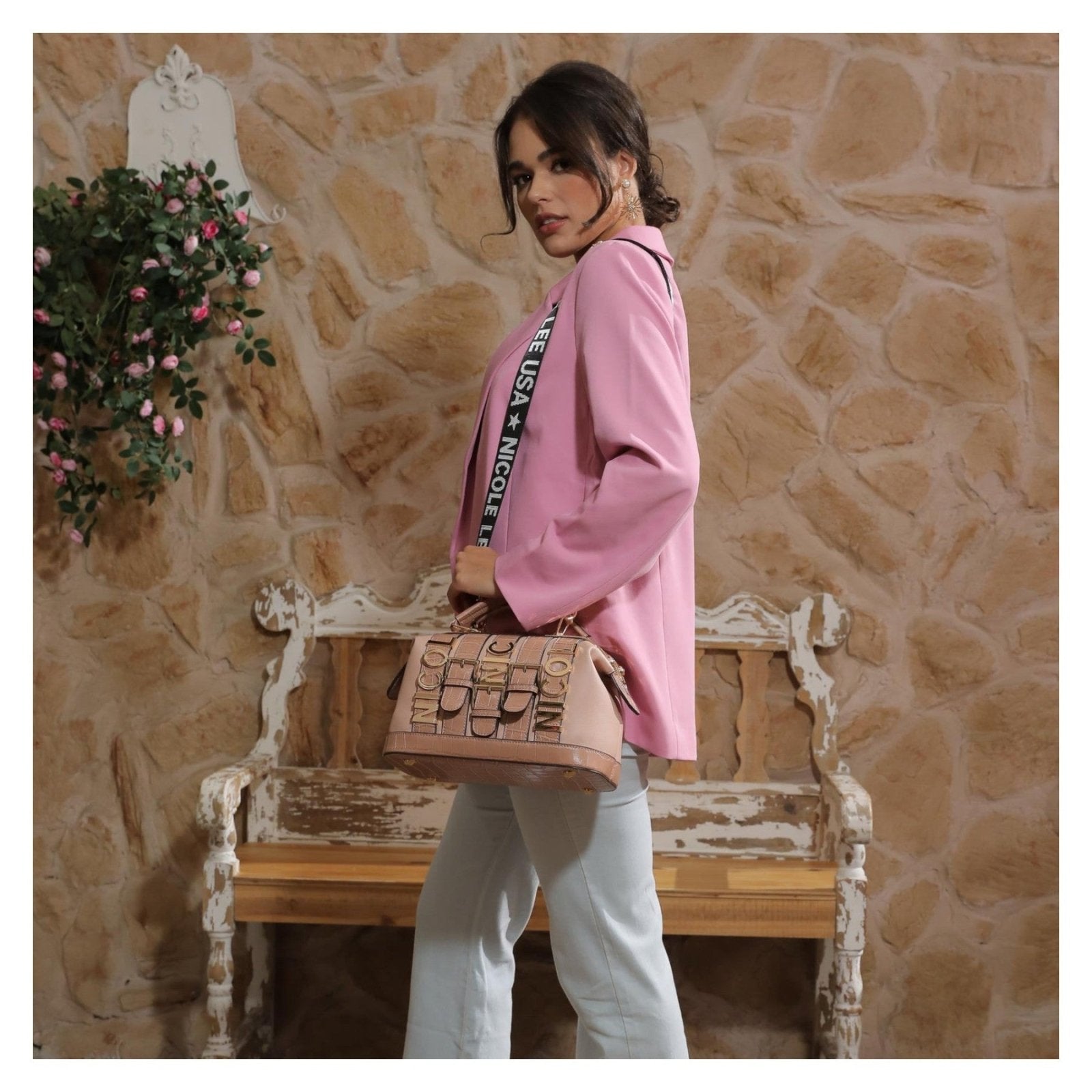 Bolso de mano Nicole Lee Calista Plata - KimondoShop