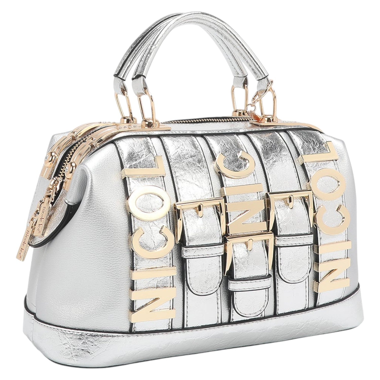 Bolso de mano Nicole Lee Calista Plata - KimondoShop