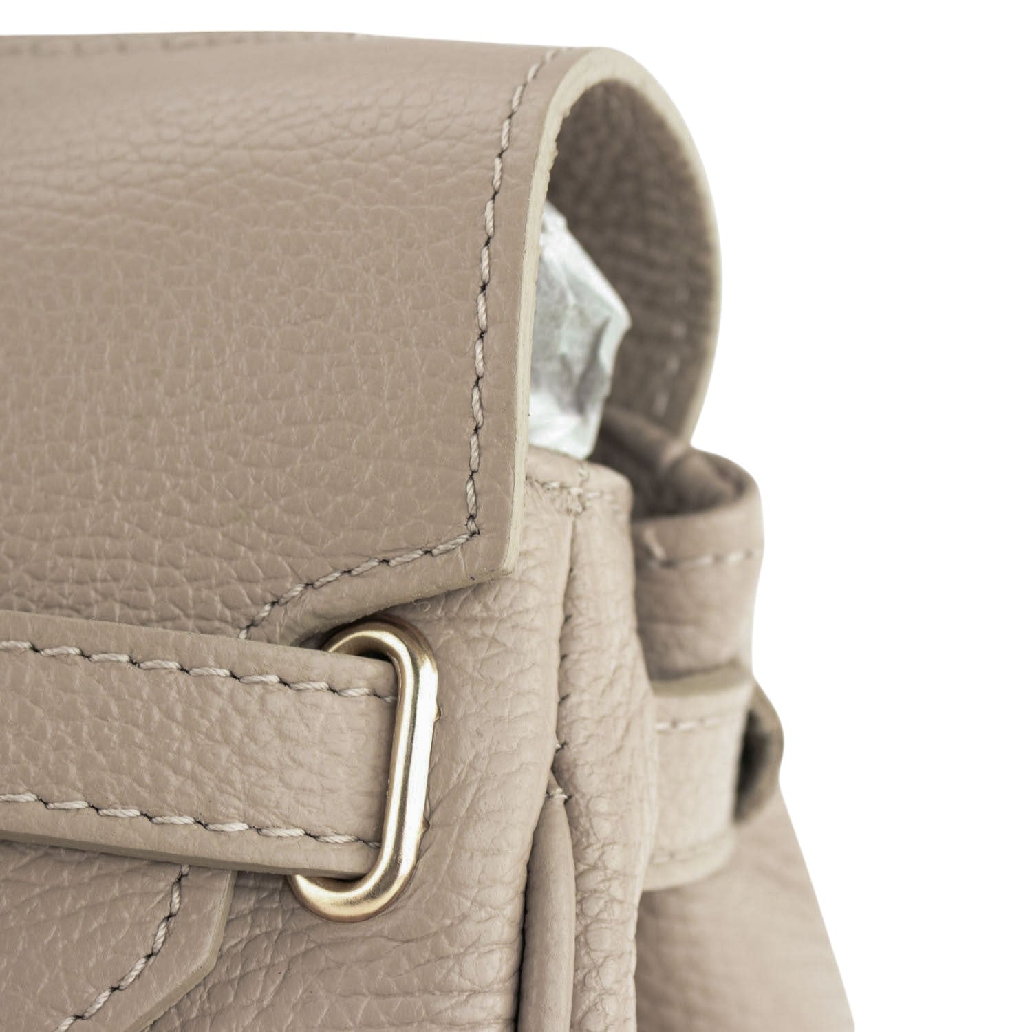 Bolso de Piel Pregato Juliette Taupe claro - KimondoShop