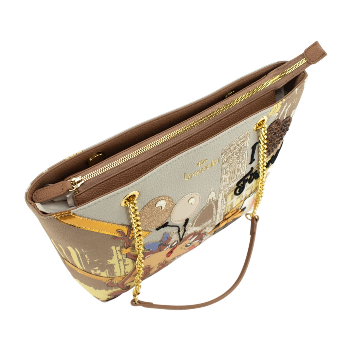 Bolso Shopper Braccialini Looney Tunes Taz - KimondoShop