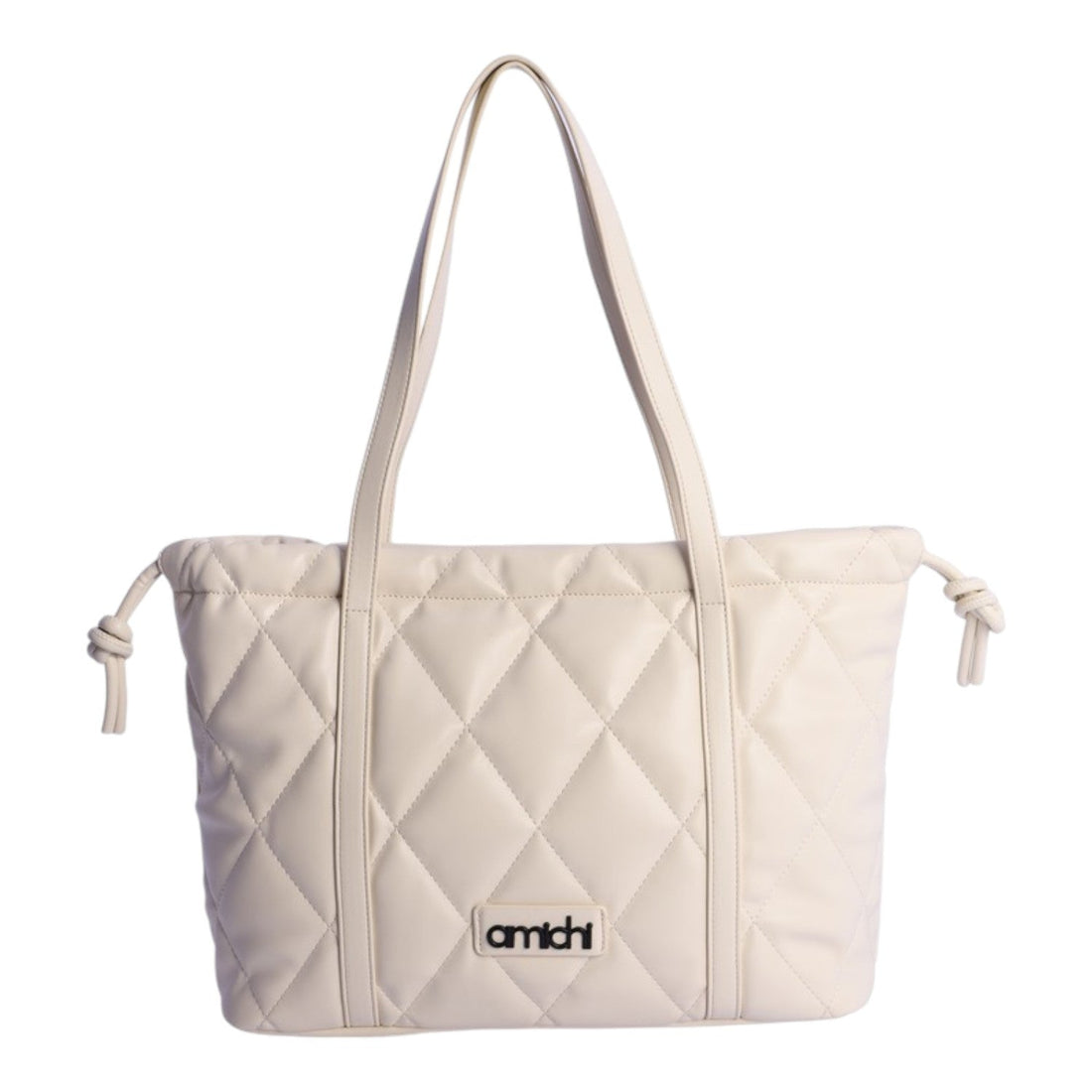 Bolso shopping Amichi Loom Marfil - KimondoShop