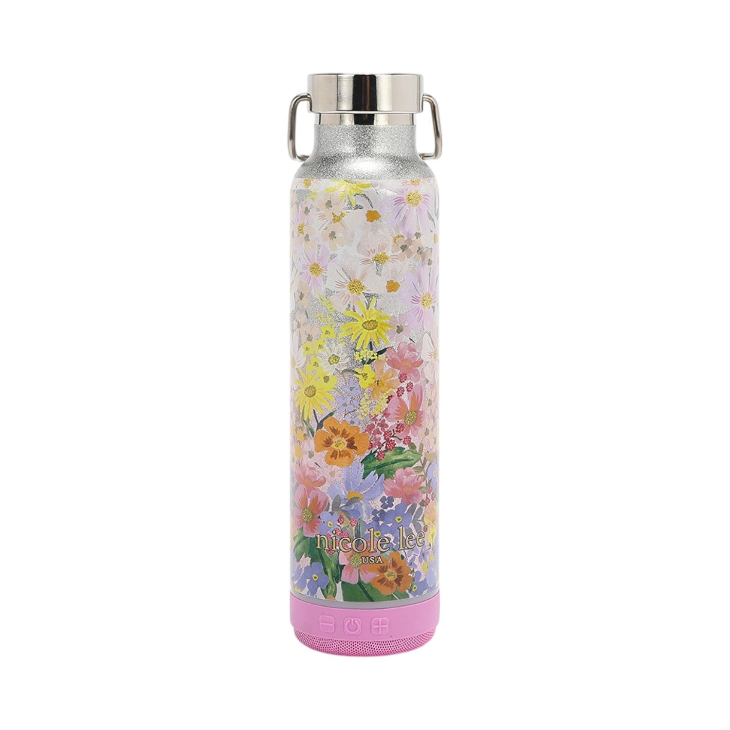 Botella térmica con altavoz bluetooth Nicole Lee Dreams Blossom - KimondoShop