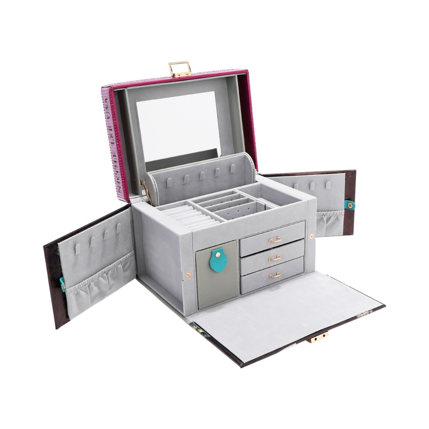 Joyero grande con pedrería Nicole lee Martha Travels Italy - KimondoShop