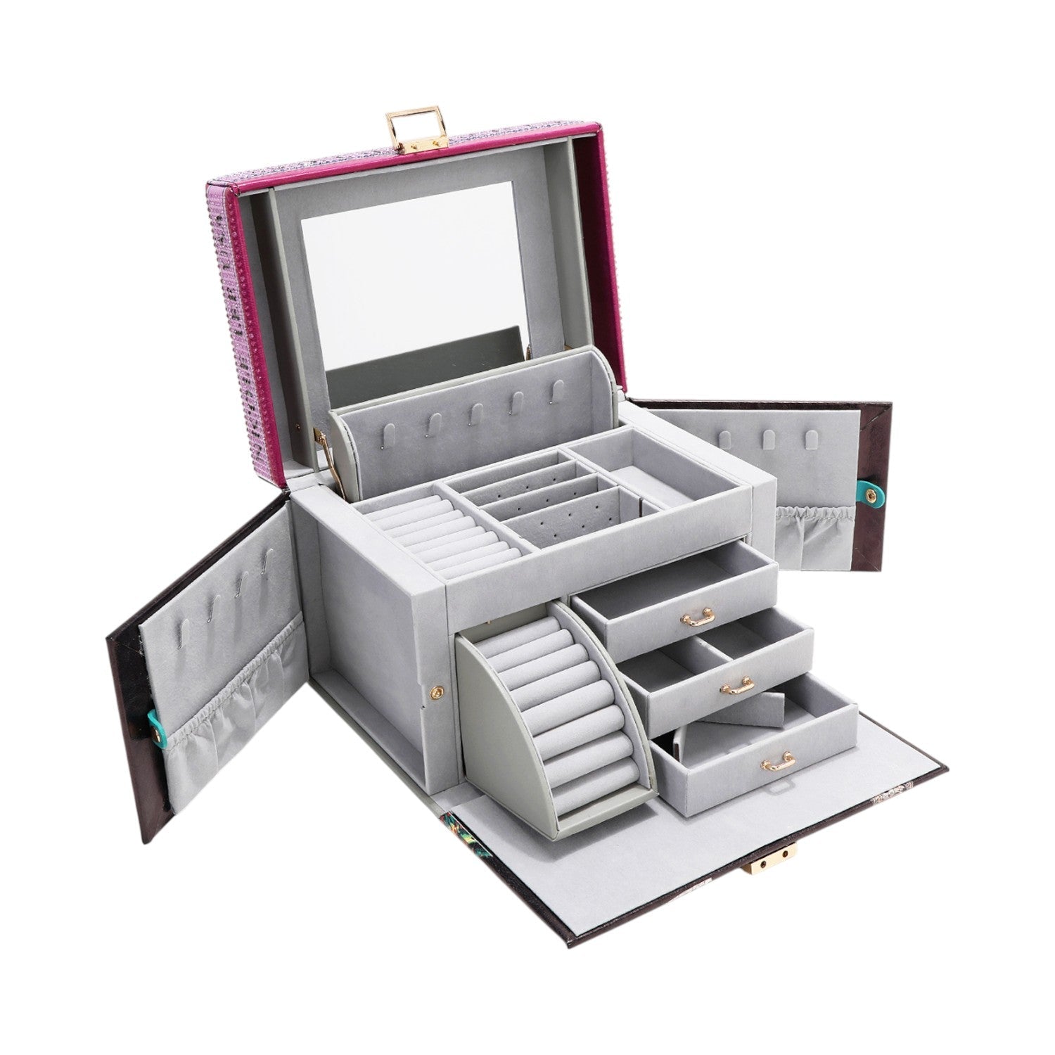 Joyero grande con pedrería Nicole lee Martha Travels Italy - KimondoShop