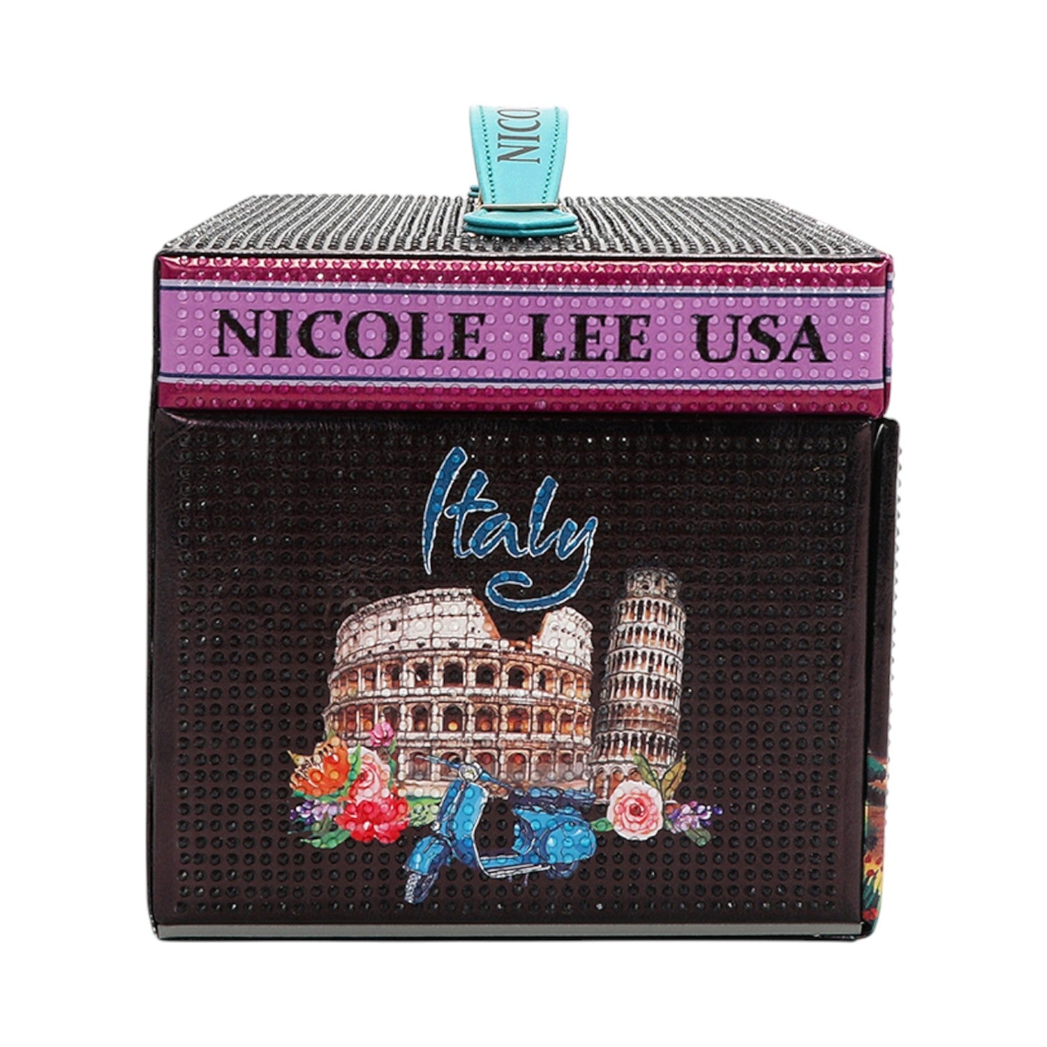 Joyero grande con pedrería Nicole lee Martha Travels Italy - KimondoShop
