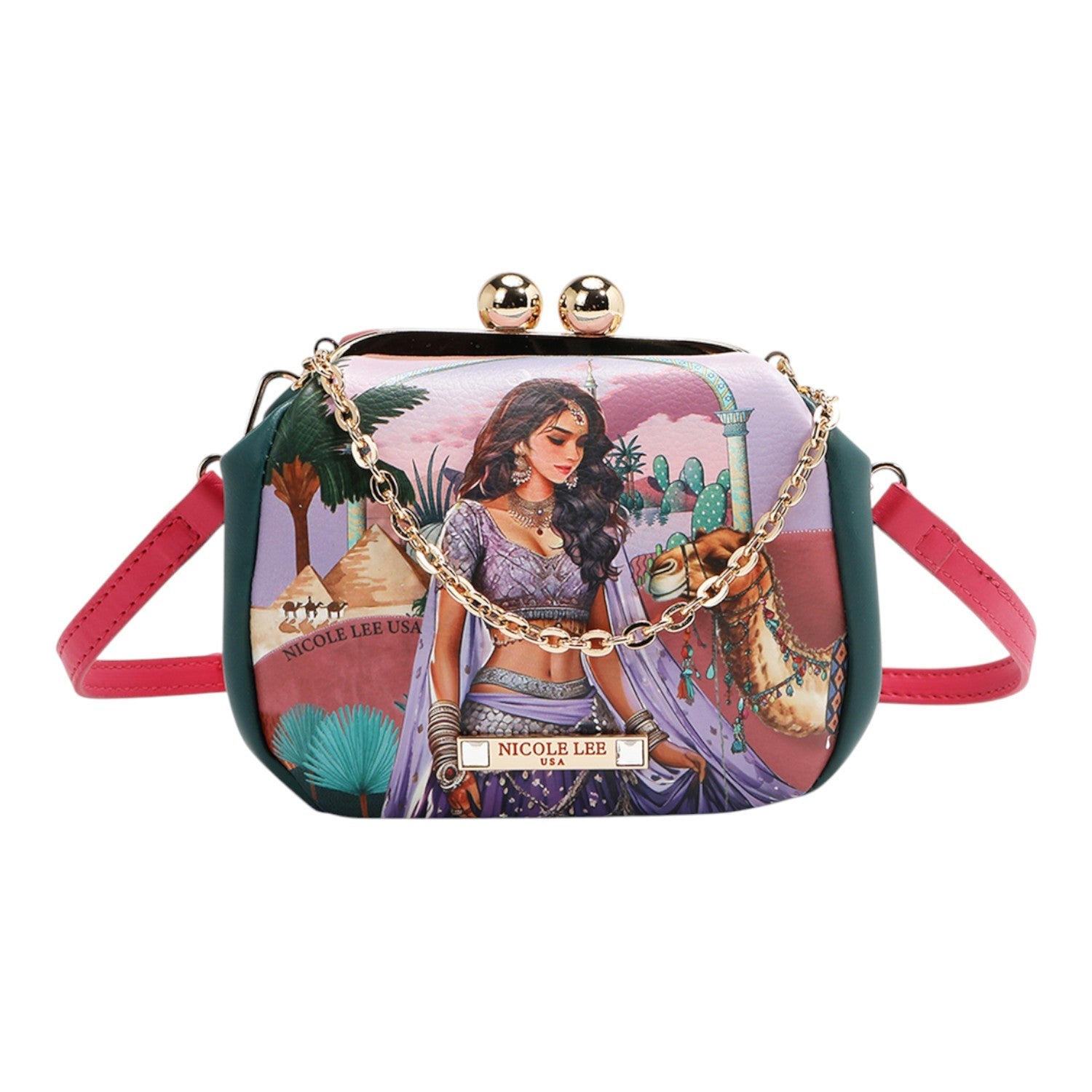 Monedero clutch Nicole Lee Queen Cleopatra - KimondoShop