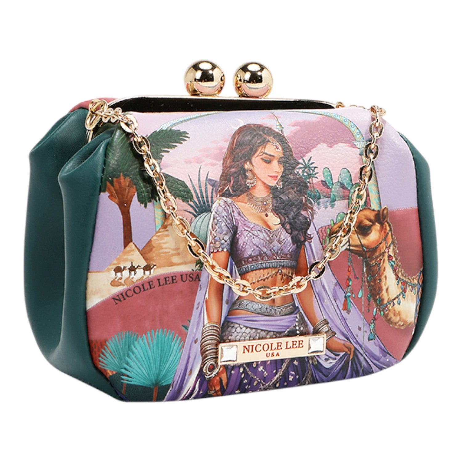 Monedero clutch Nicole Lee Queen Cleopatra - KimondoShop