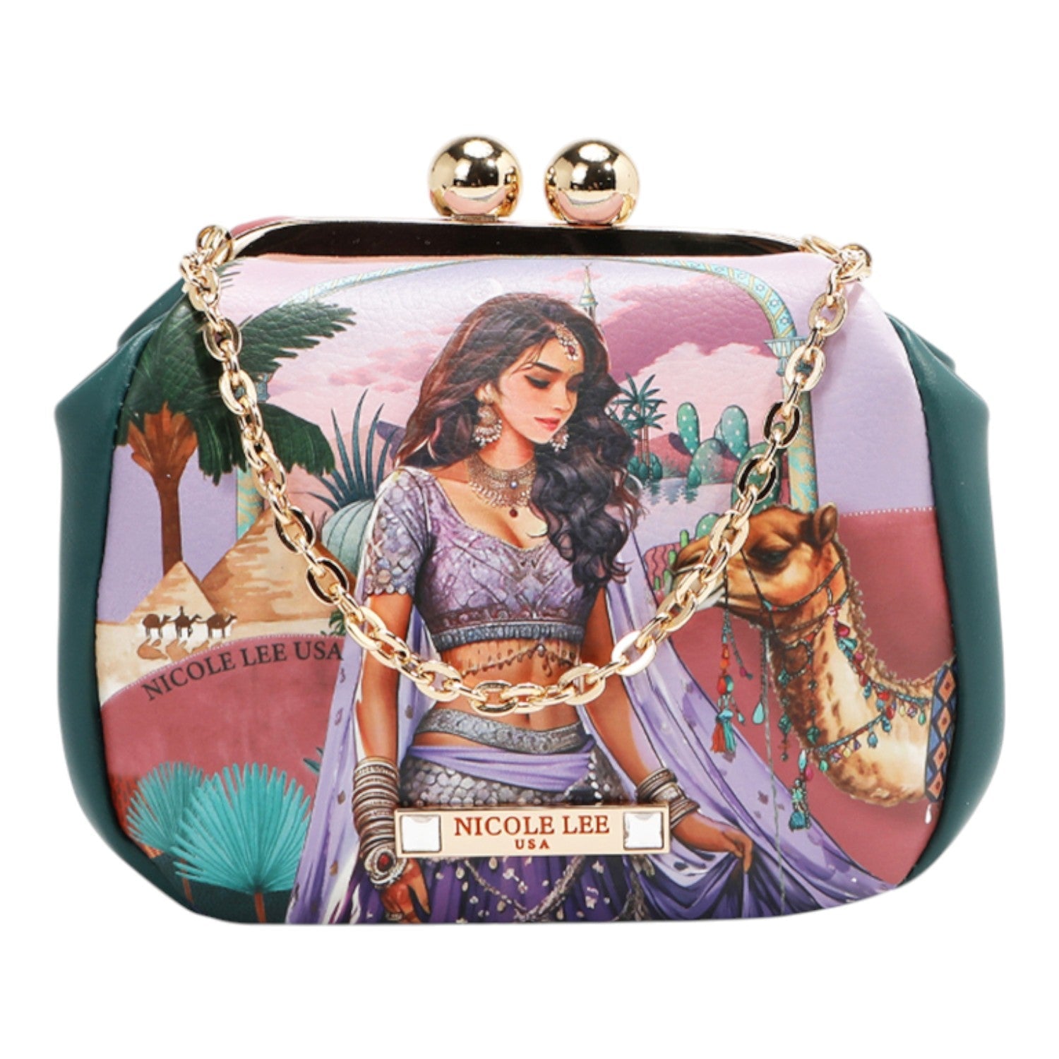 Monedero clutch Nicole Lee Queen Cleopatra - KimondoShop