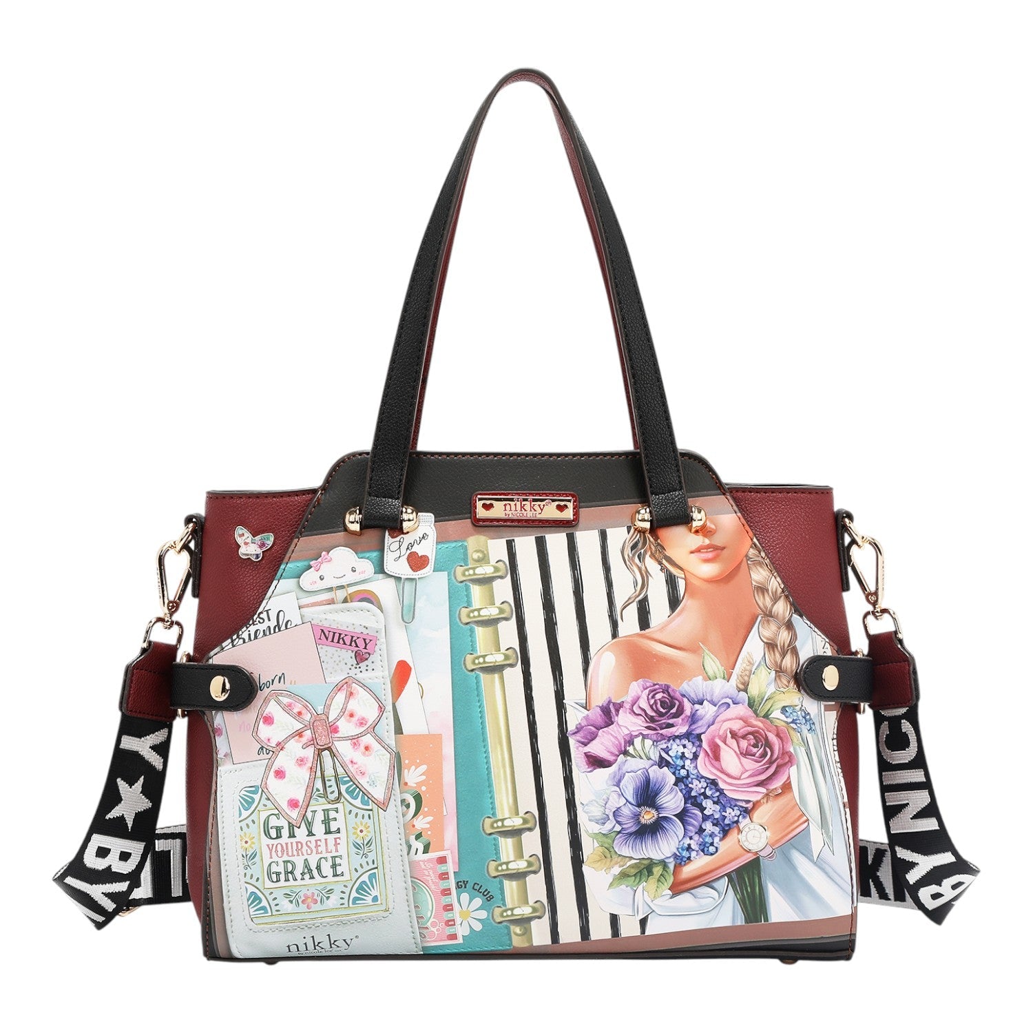 Set 3 piezas bolso shopper, bolso y billetero Nikky Nostalgia - KimondoShop