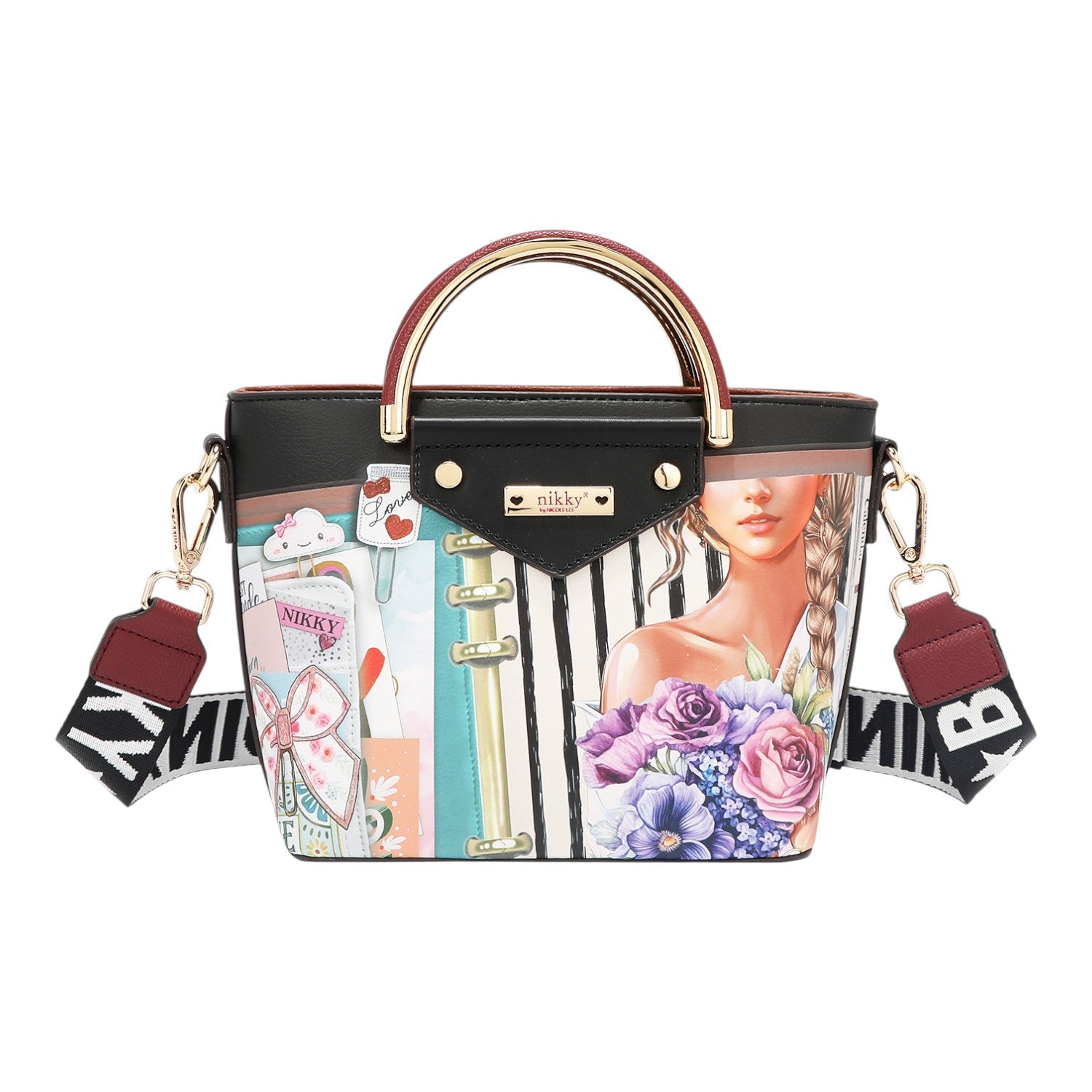 Set 3 piezas bolso shopper, bolso y billetero Nikky Nostalgia - KimondoShop