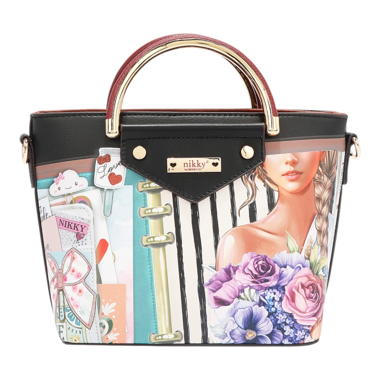 Set 3 piezas bolso shopper, bolso y billetero Nikky Nostalgia - KimondoShop