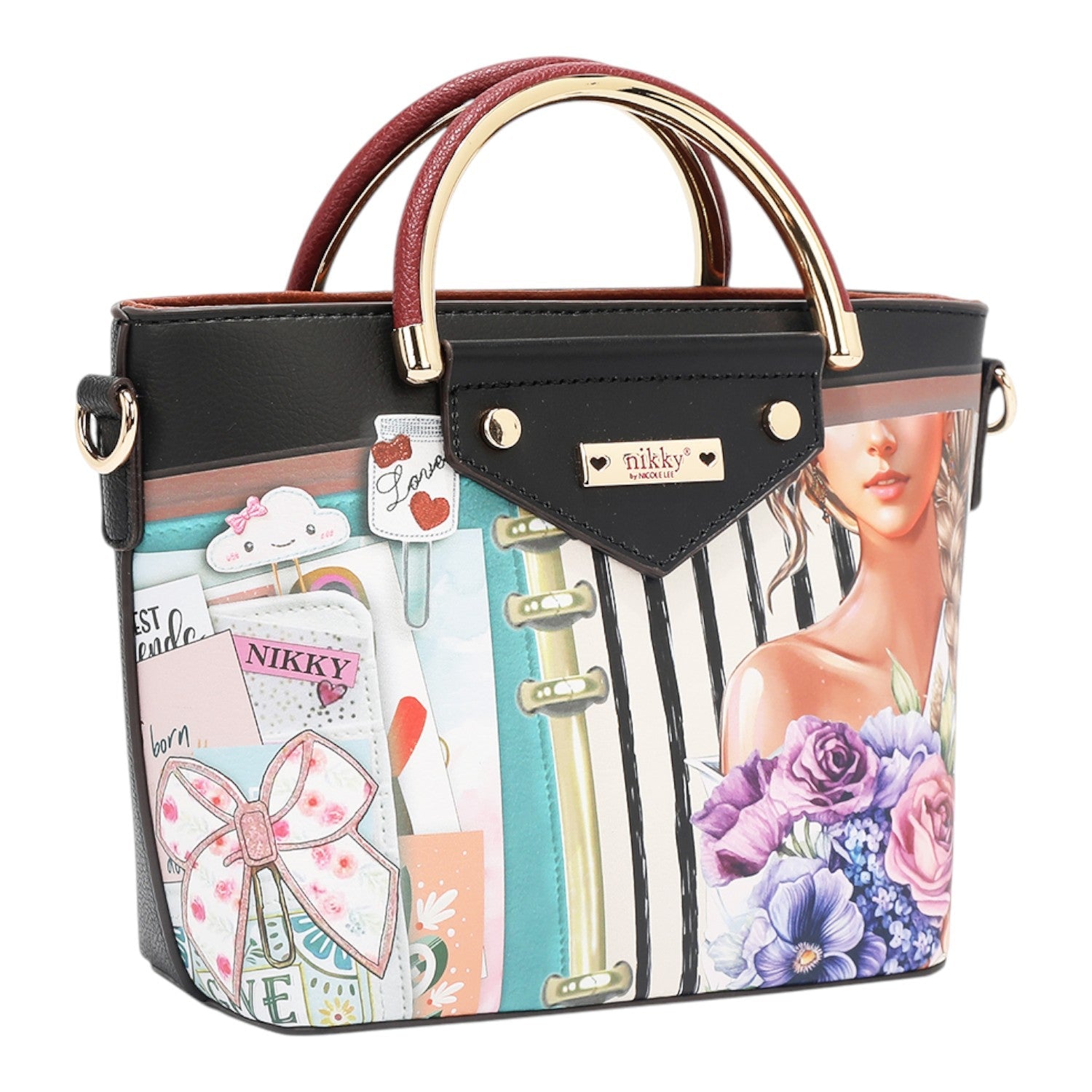 Set 3 piezas bolso shopper, bolso y billetero Nikky Nostalgia - KimondoShop