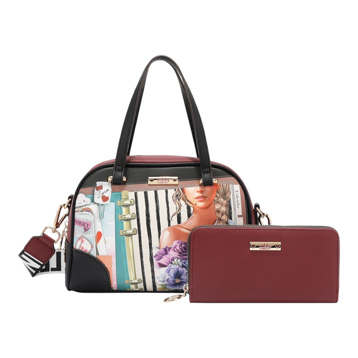 Set 3 piezas bolsos y billetero Nikky Nostalgia - KimondoShop