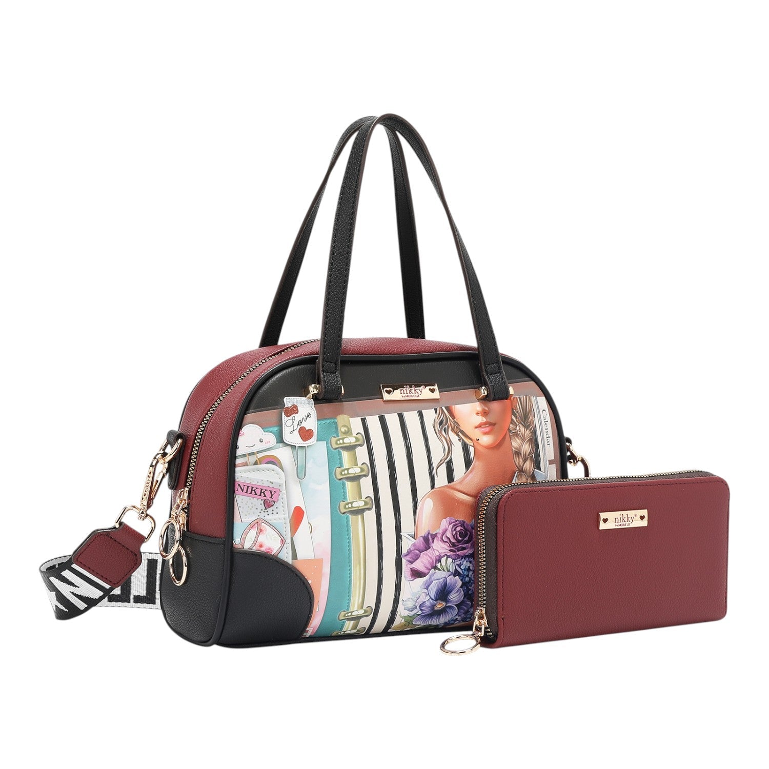 Set 3 piezas bolsos y billetero Nikky Nostalgia - KimondoShop