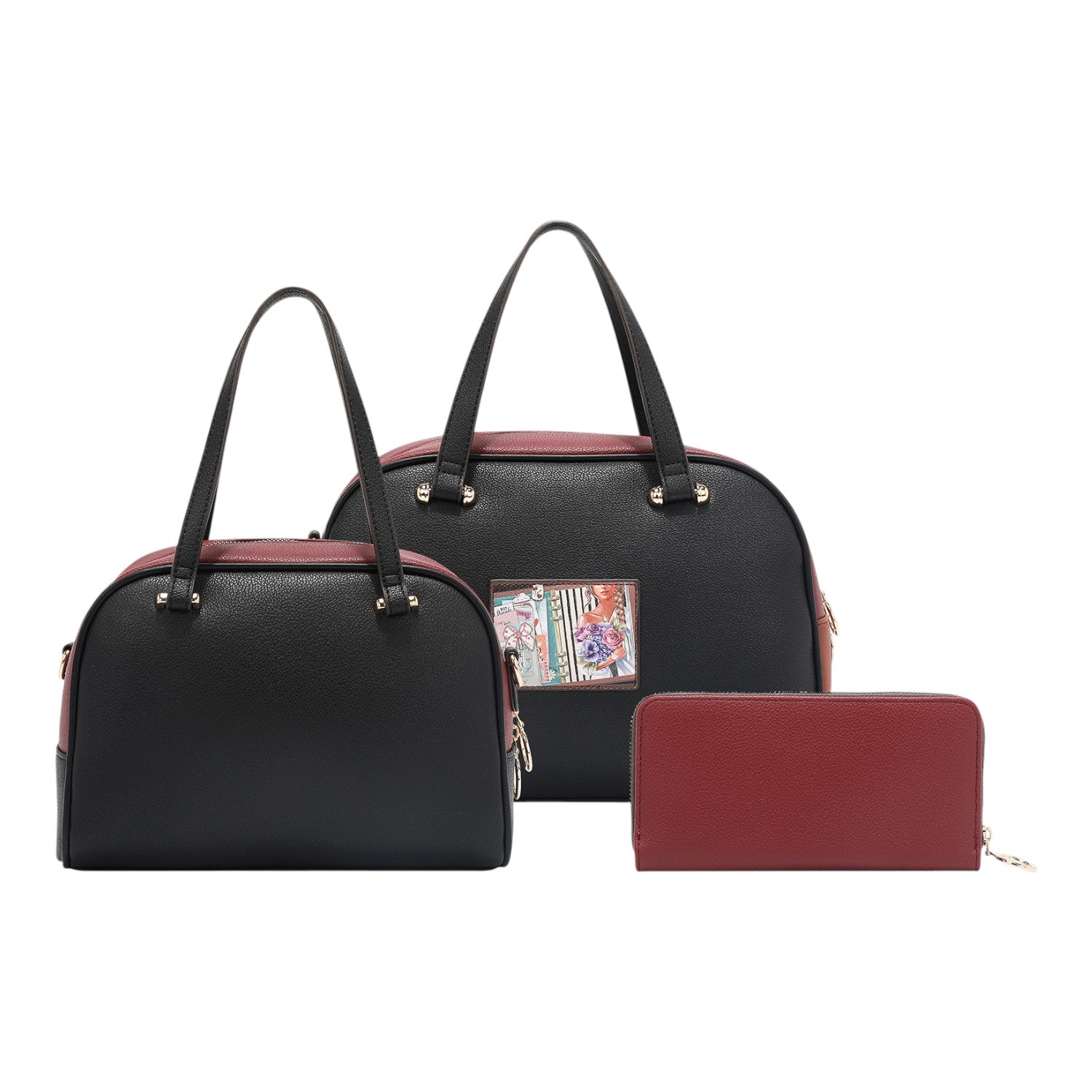 Set 3 piezas bolsos y billetero Nikky Nostalgia - KimondoShop