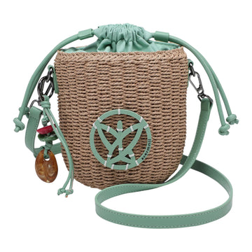 Bolso estilo rafia Pepe moll Alaska aqua