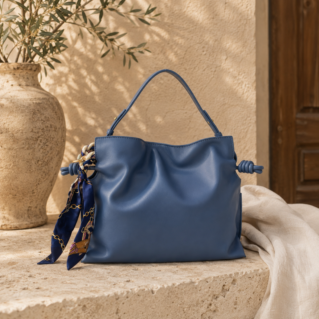 Bolso bandolera Pregato Lucca Azul marino