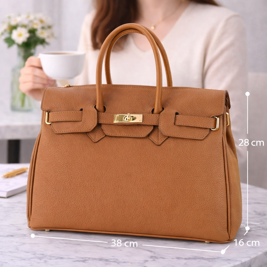 Bolso de Piel Pregato Juliette Camel - KimondoShop
