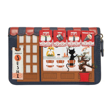 Billetero mediano Vendula Sushi Blue Edition