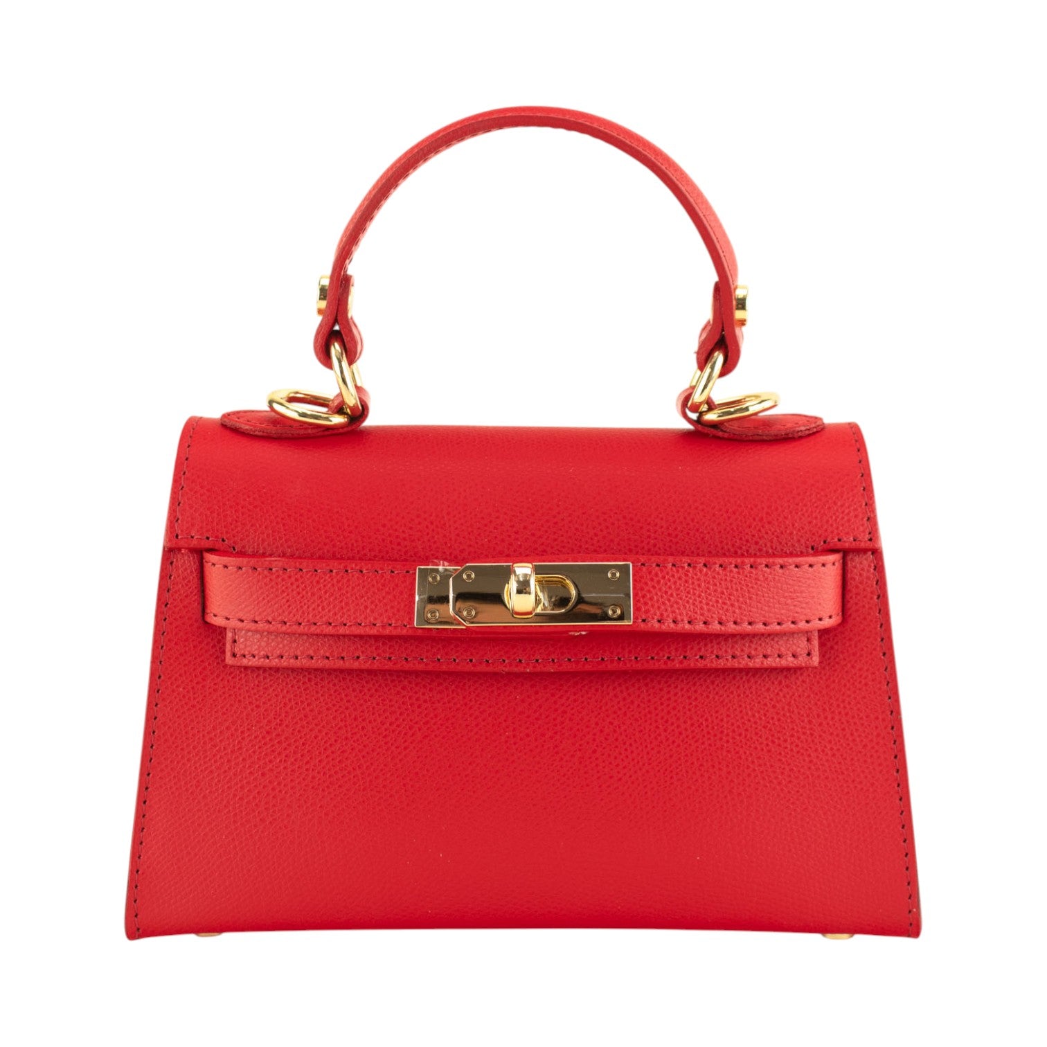 Bolso en Piel Pregato mini Latenza Rojo
