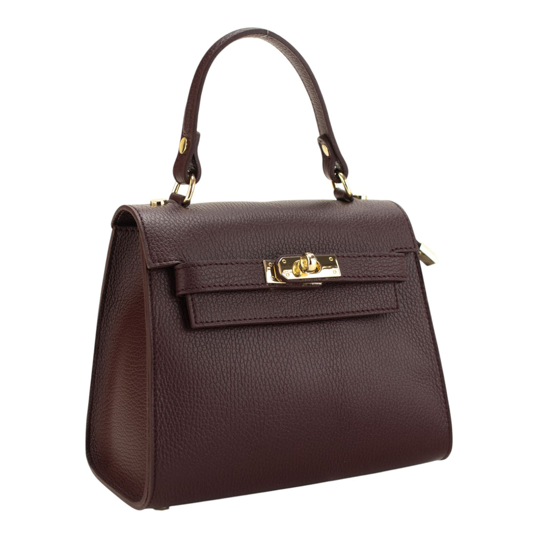 Bolso en Piel Pregato Latenza Granate oscuro