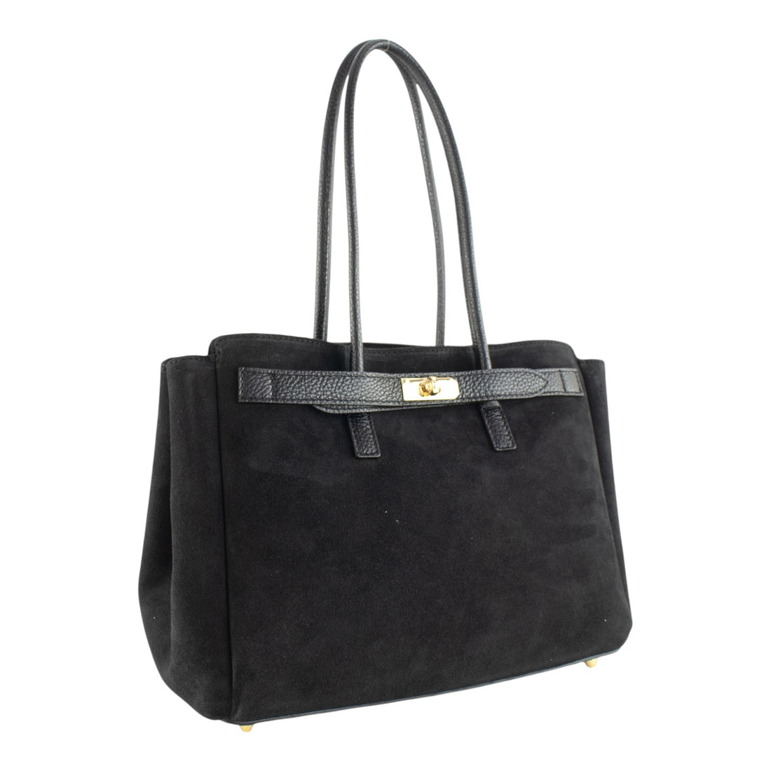 Bolso de Piel Pregato Roma Negro