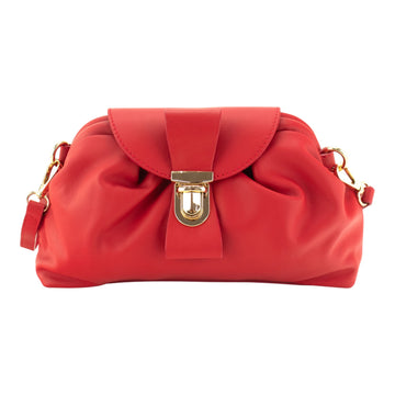 Bolso en Piel Pregato Dolce Rojo
