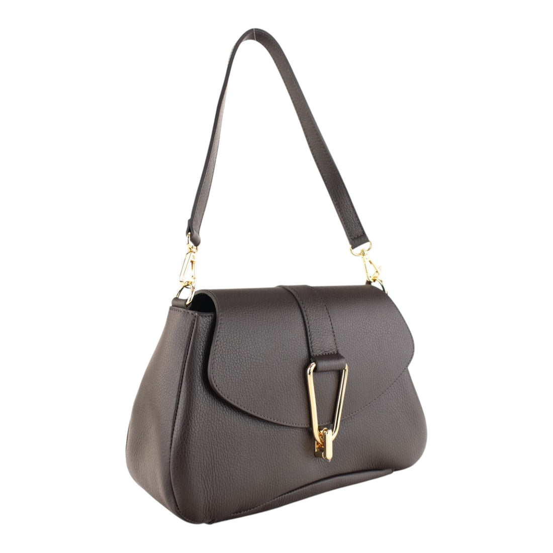 Bolso en Piel Pregato Arezzo Chocolate
