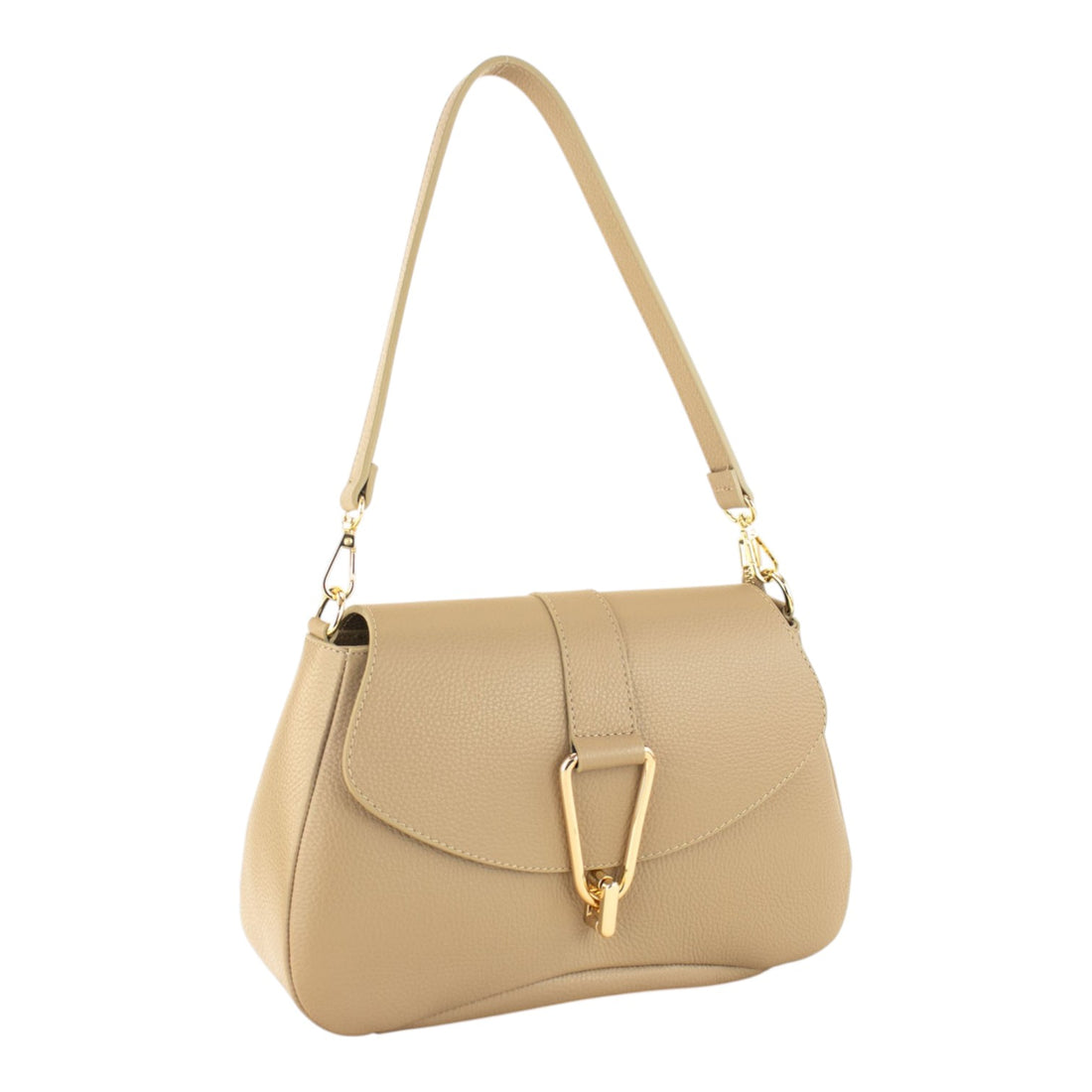 Bolso en Piel Pregato Arezzo Taupe