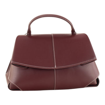 Bolso en piel Pregato Atelier Luxe Burdeos