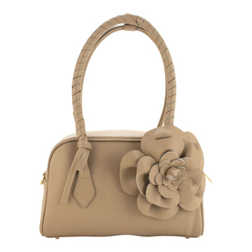Bolso en Piel Pregato Fiora Taupe