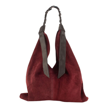 Bolso hobo en Piel Pregato Tressia Burdeos