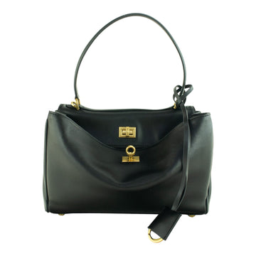 Bolso en piel Pregato Lussari Negro