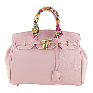 Bolso de mano Pregato Verona Rosa claro