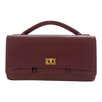 Bolso en piel Pregato Grace Burdeos