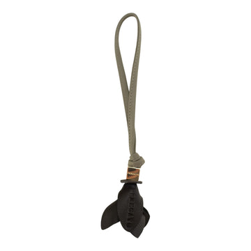 Charm para bolso Pregato Flor Negro y Taupe