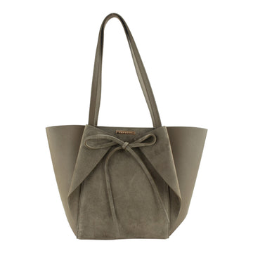 Bolso Shopper de Piel Pregato Melfi Taupe