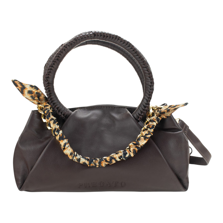Bolso de mano Pregato Nerina Chocolate