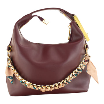 Bolsa Couro Pregato Stella Bordeaux