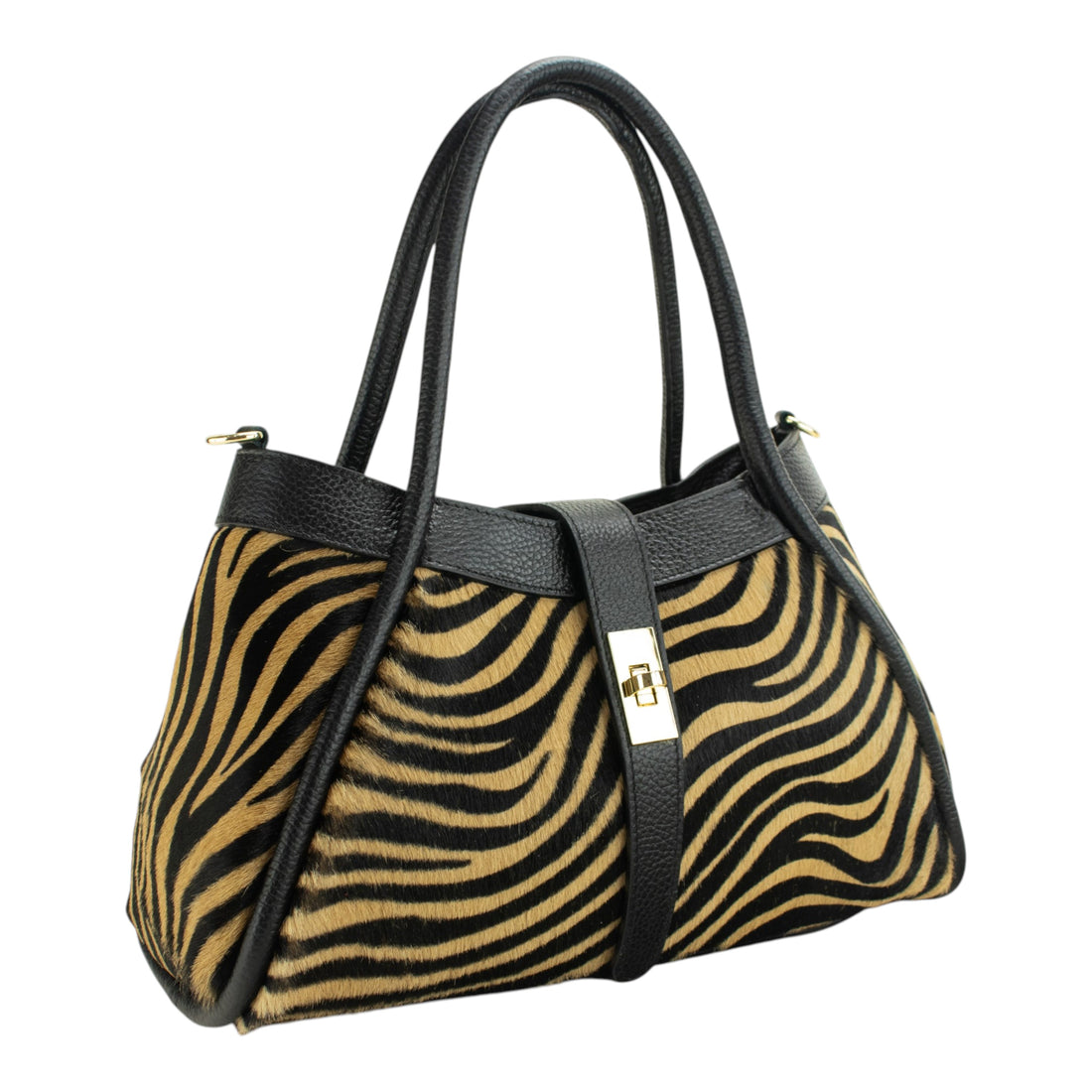Bolso de piel Pregato Pralina Tigre
