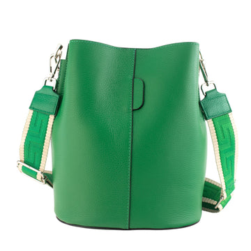 Bandolera Piel Pregato Secchio Verde Pasto