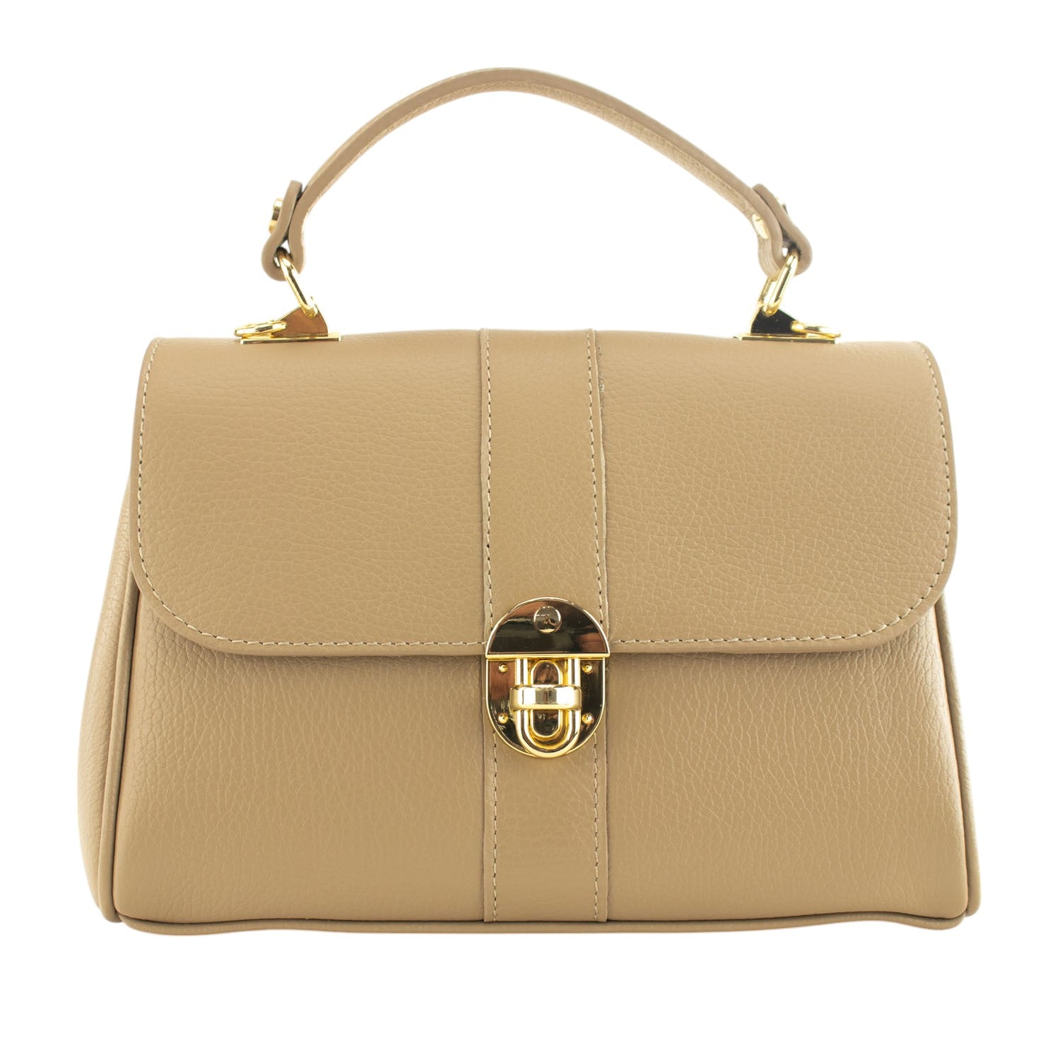 Bolso de Piel Pregato Idillio Taupe claro